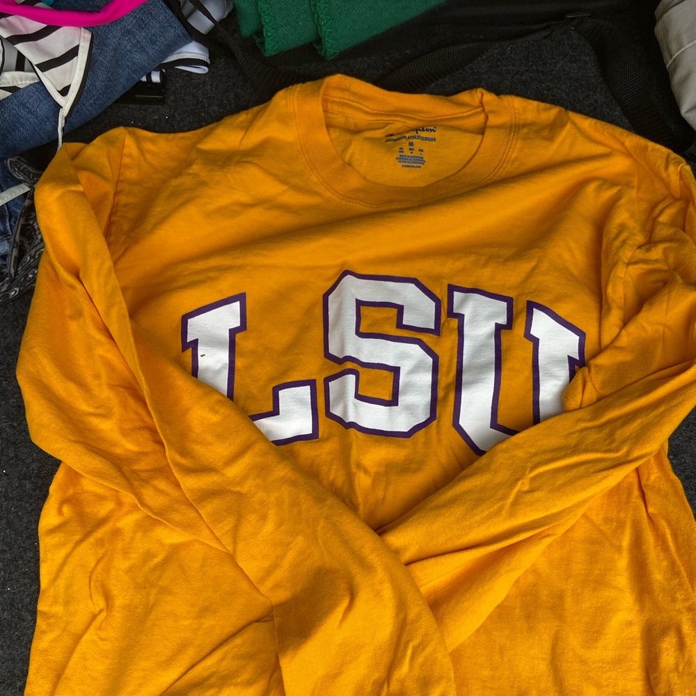 Yellow LSU(Louisiana State University) long sleeve
